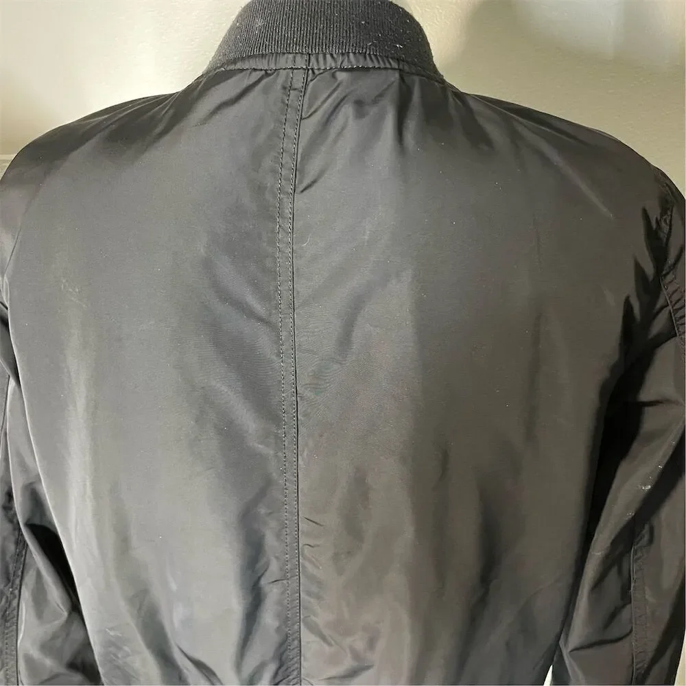 Levi's Men's jacket- Black Bomber Jacket Size S Casual Full Zip w/pockets